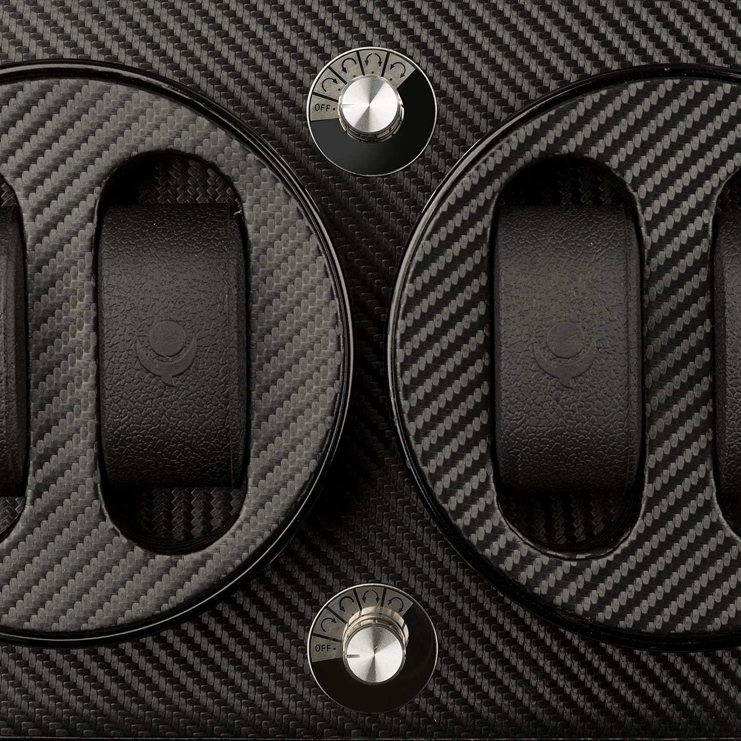 Klarstein CA2PM, naťahovač na hodinky, 4 hodiniek, karbónový vzhľad – Obrázok 3