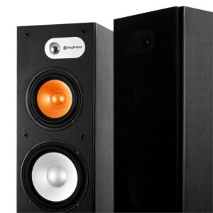Pár HiFi 3–pásmových stĺpových reproduktorov Skytronic s výk