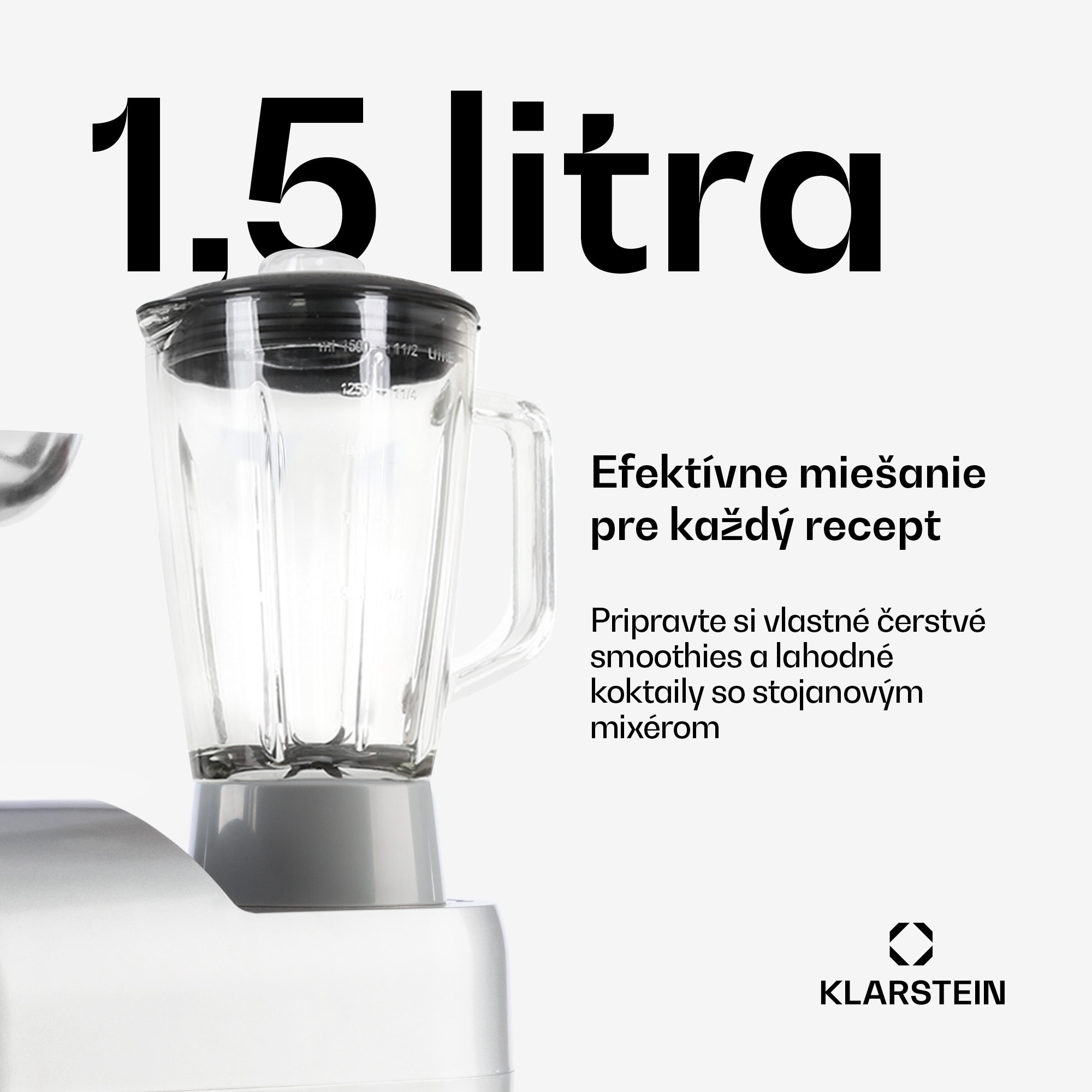 Klarstein Lucia, kuchynský robot, mixér, mlynček na mäso, 1800 W – Obrázok 5