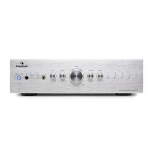 Stereo zosilňovač Auna CD708, AUX phono, strieborný, 600 W