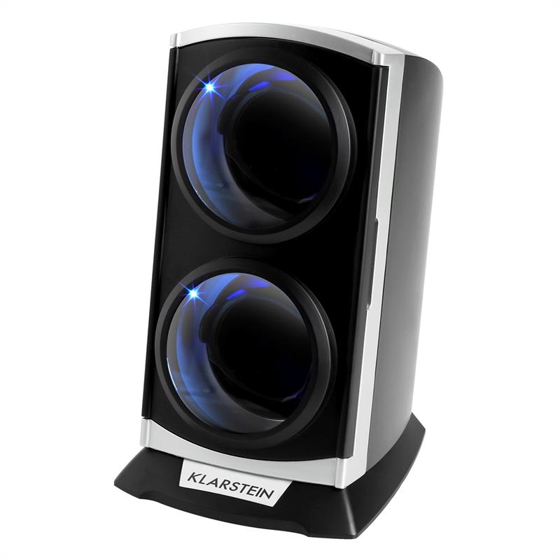 Klarstein St. Gallen Premium, naťahovač na hodinky, 2 hodiniek, 4 rýchlosti, čierny – Obrázok 5