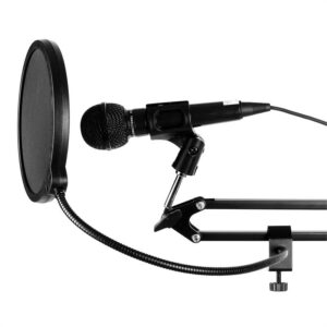 Auna Pro POP-1, pop filter, protiveterná ochrana, čierny