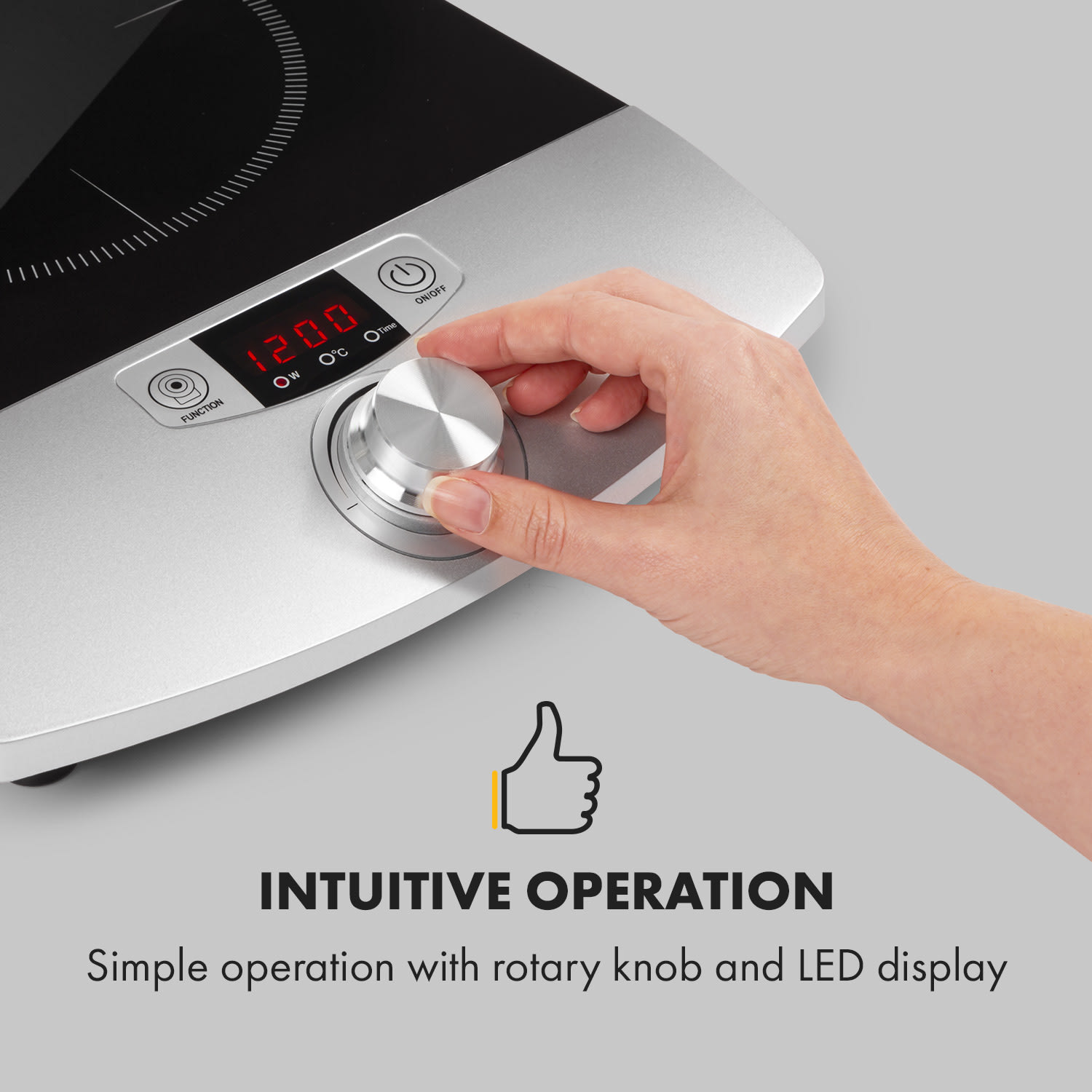 Klarstein CP3-VARICOOK SINGLE, indukčný varná doska, 1800 W, 1 zóna – Obrázok 2