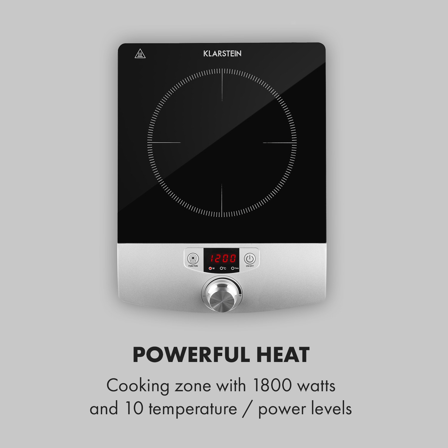 Klarstein CP3-VARICOOK SINGLE, indukčný varná doska, 1800 W, 1 zóna – Obrázok 3
