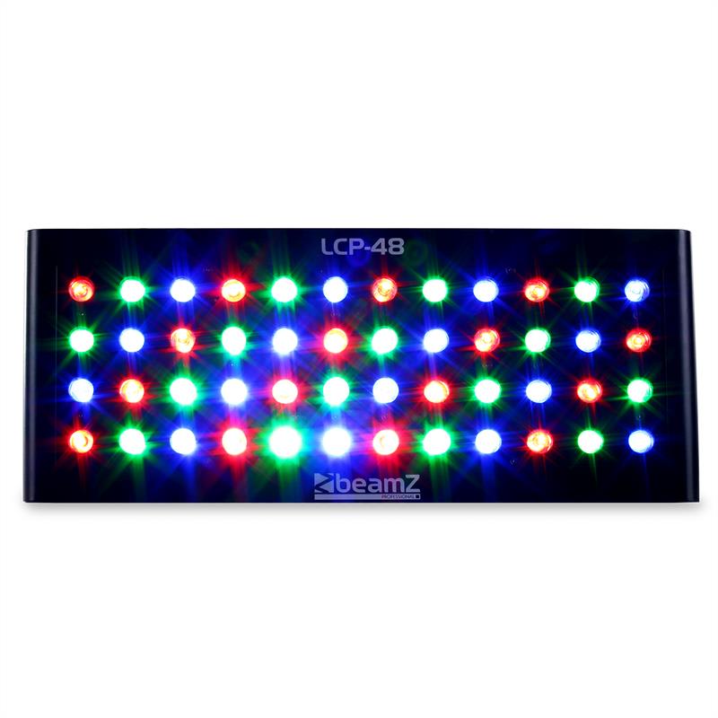 Beamz LCP-48, LED farebný panel, 48 x 1 W RGW, DMX