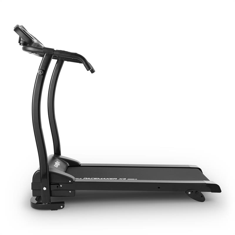 KLARFIT Pacemaker X3, bežecký pás, 1,5 HP, 12 km/h, merač pulzu, 3 uhly stúpania – Obrázok 2