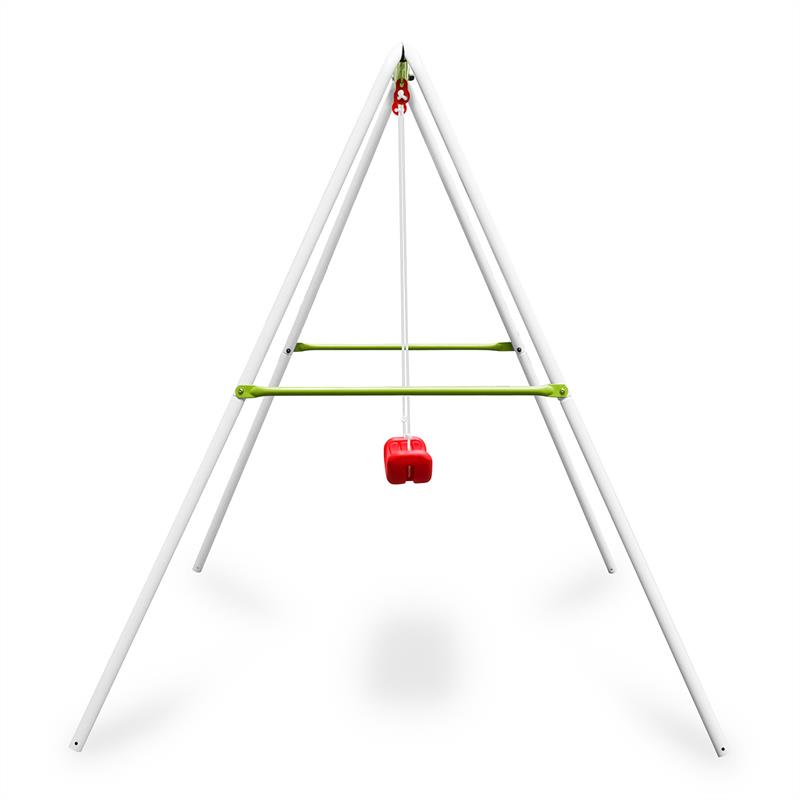 KLARFIT Miri, zelená, detská hojdačka s oceľovou konštrukciou, určená do záhrady – Obrázok 3
