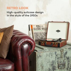 Auna Jerry Lee, retro gramofón, LP, USB, hnedý