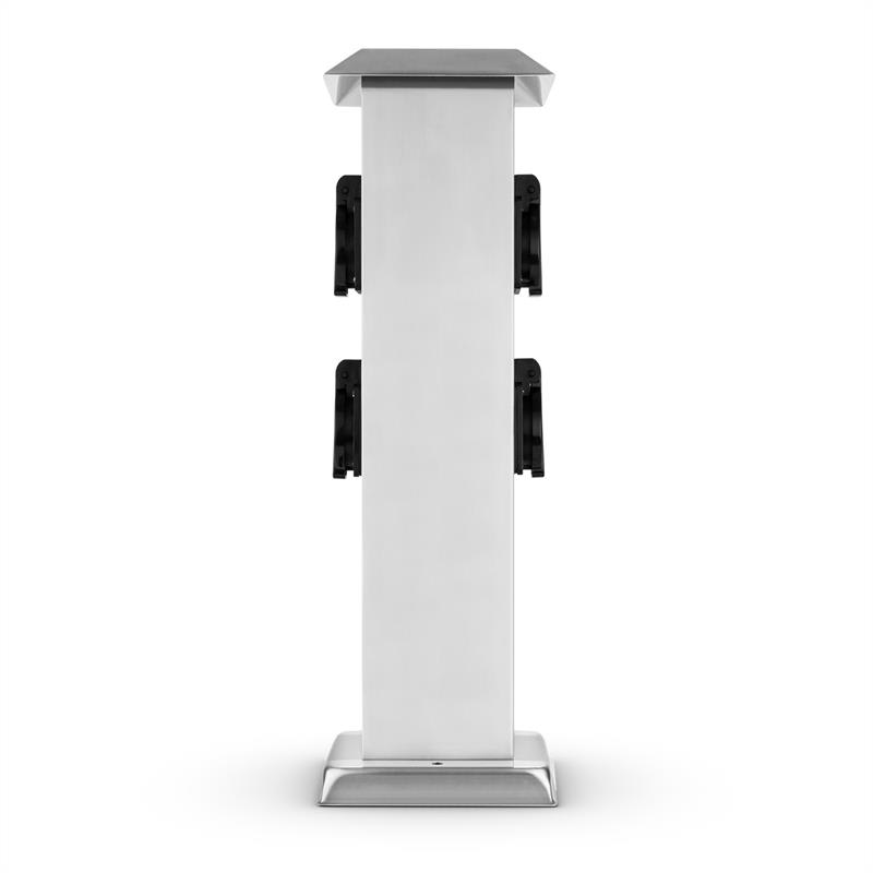 DURAMAXX Plug 4 Play záhradná zásuvka stĺpik 4 zásuvky nehrdzavejúca oceľ – Obrázok 3