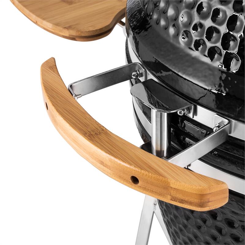 Klarstein Kingsize, kamado gril, keramický, 21", údenie, pomalé pečenie, nehrdzavejúca oceľ – Obrázok 5