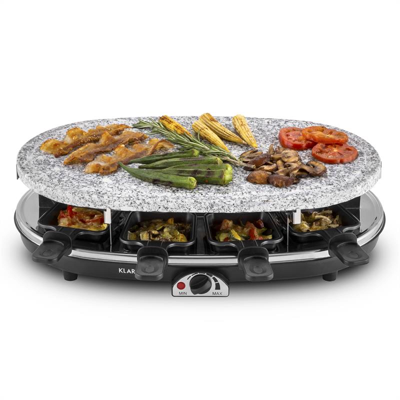 Klarstein Steaklette, raclette gril, 1500 W, granitová platňa, pre 8 osôb – Obrázok 2