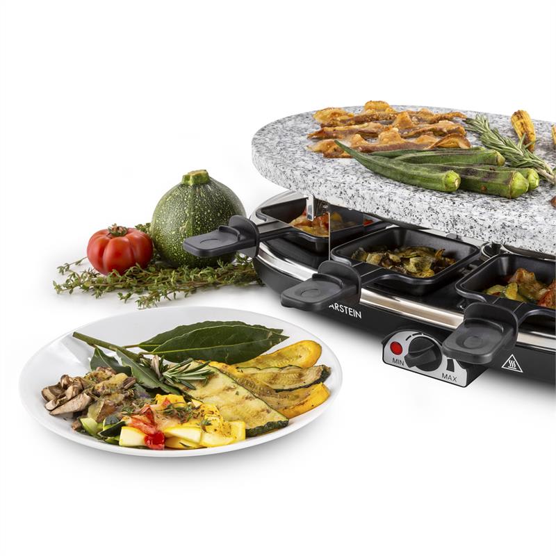 Klarstein Steaklette, raclette gril, 1500 W, granitová platňa, pre 8 osôb – Obrázok 4