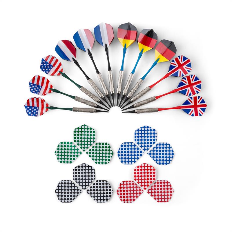 KLARFIT Dartmaster 180, čierny, elektronický terč so šípkami a dvierkami – Obrázok 2