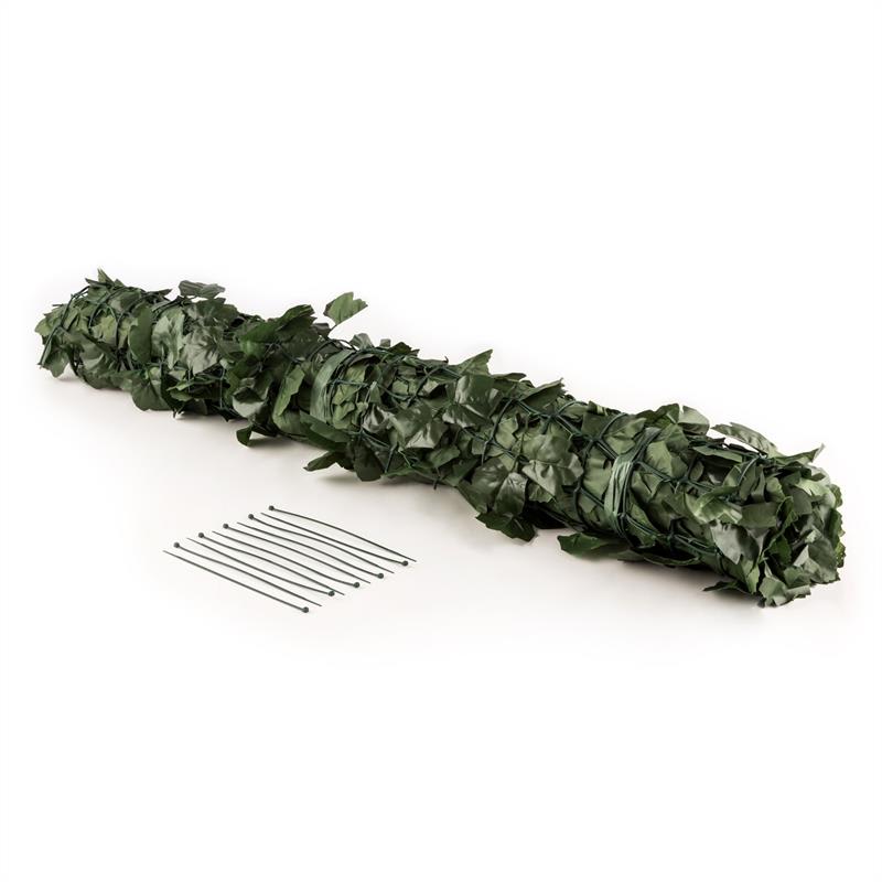 Blumfeldt Fency Dark Ivy, zástena, ochrana pred pozorovaním, ochrana pred vetrom, 300 x 100 cm, brečtan, tmavozelená – Obrázok 5