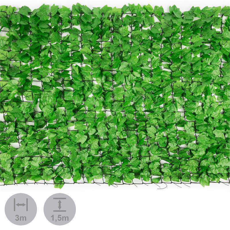 Blumfeldt Fency Bright Ivy, zástena, ochrana pred pozorovaním, ochrana pred vetrom, 300 x 150 cm, brečtan, svetlozelená