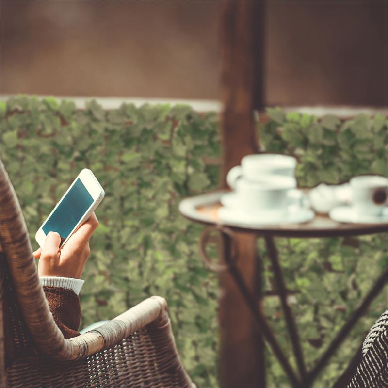 Blumfeldt Fency Bright Ivy, zástena, ochrana pred pozorovaním, ochrana pred vetrom, 300 x 150 cm, brečtan, svetlozelená – Obrázok 3