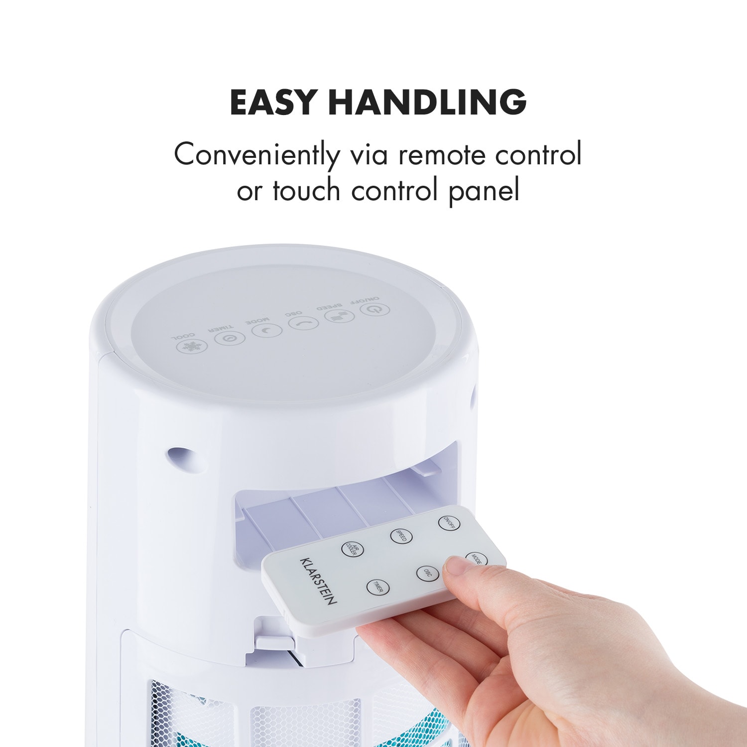 Klarstein Highrise, ochladzovač vzduchu, ventilátor, zvlhčovač vzduchu, 40 W, 2.5 l, chladiaci box – Obrázok 5