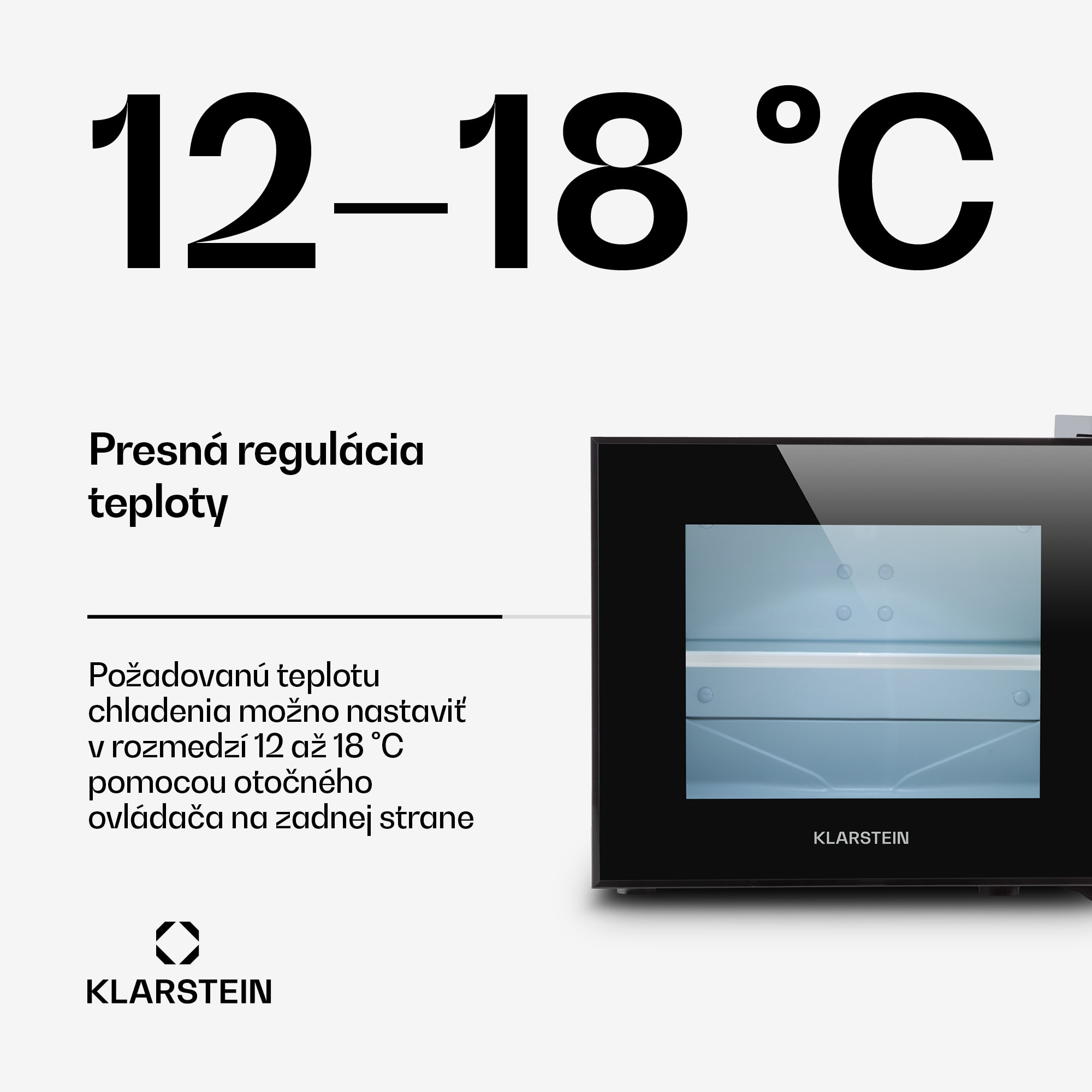 Klarstein Frosty, mini chladnička, 10 l, energet. trieda B, 65 W, čierna – Obrázok 3