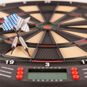 KLARFIT Dartomat, terč na šípky, mäkký hrot, 26 hier, zvuk