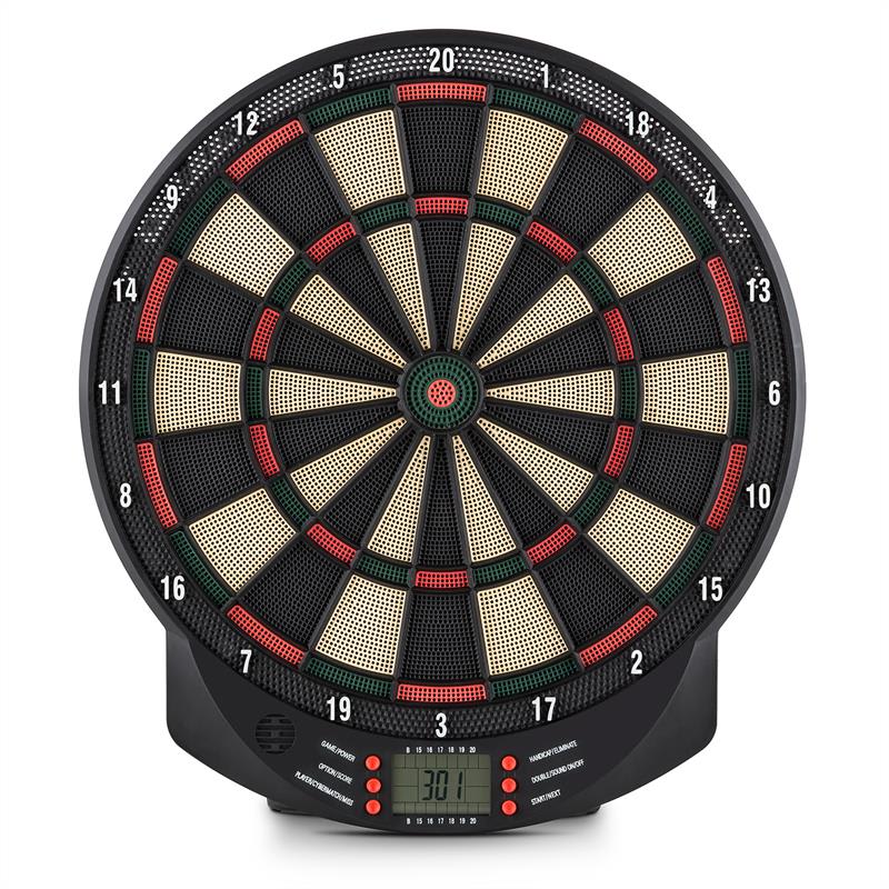 KLARFIT Dartomat, terč na šípky, mäkký hrot, 26 hier, zvuk – Obrázok 3