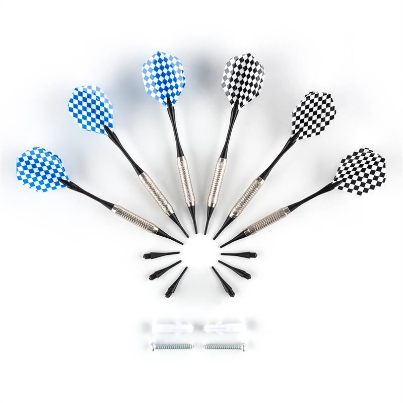 KLARFIT Dartor, terč na šípky, mäkký hrot, 26 hier, dvere, zvuk – Obrázok 3