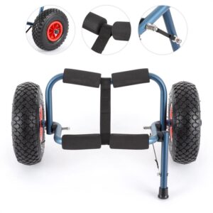 KLARFIT Sea Mule BL, modrý, vozík na kajak, podpera, hliník, eloxovaný, skladací