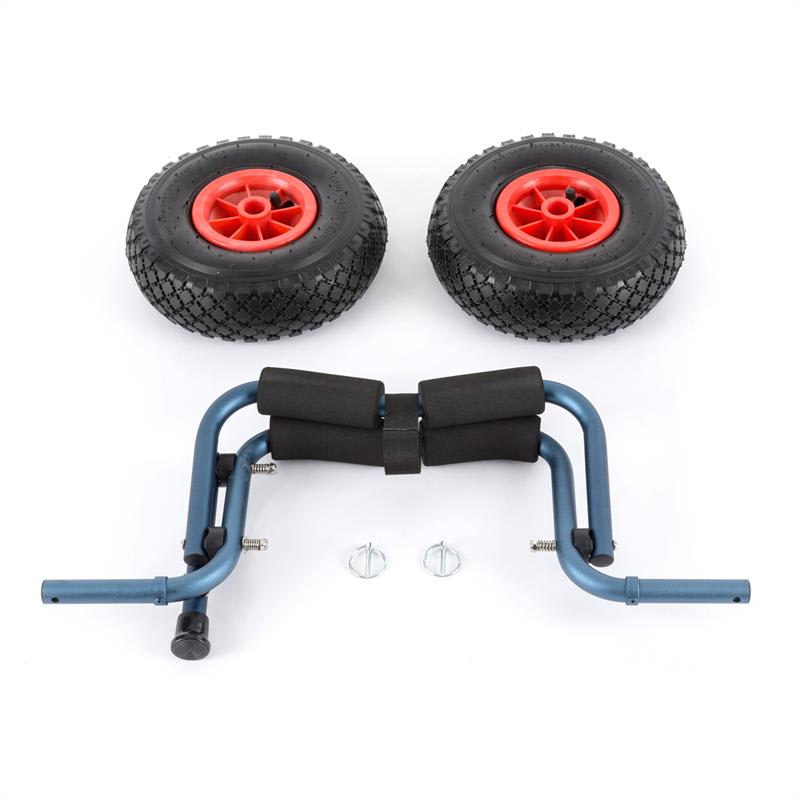 KLARFIT Sea Mule BL, modrý, vozík na kajak, podpera, hliník, eloxovaný, skladací – Obrázok 3