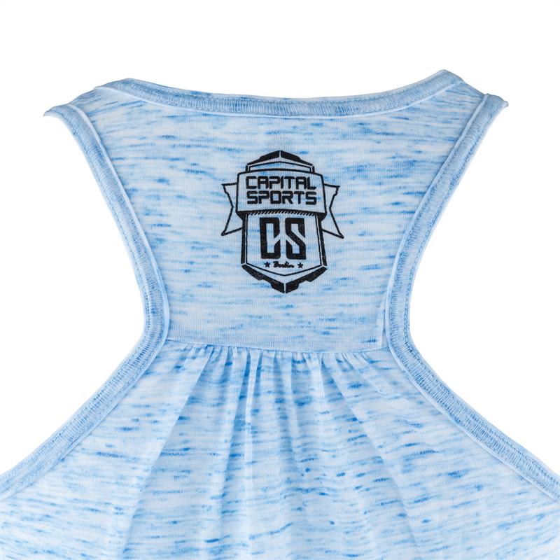 Capital Sports tréningové tielko pre ženy, modré mramorované, veľkosť L – Obrázok 3