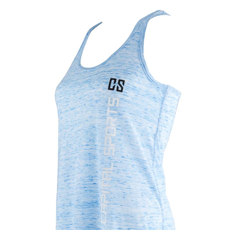 Capital Sports tréningové tielko pre ženy, modré mramorované, veľkosť L – Obrázok 4