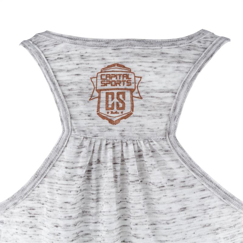 Capital Sports tréningové tielko pre ženy, biele mramorované, veľkosť L – Obrázok 3