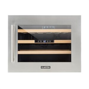 Klarstein Vinsider 24D, vstavaná vinotéka, 24 fliaš, nehrdzavejúca oceľ