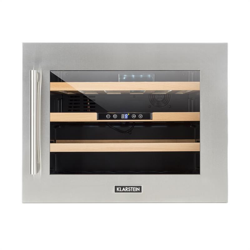 Klarstein Vinsider 24D, vstavaná vinotéka, 24 fliaš, nehrdzavejúca oceľ