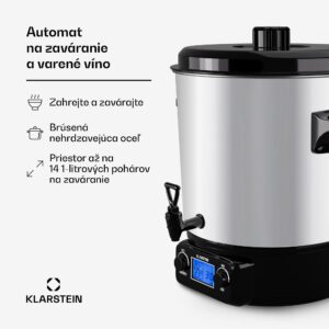 Klarstein Biggie Digital zavárací automat 27l 2000W nehrdzavejúca oceľ