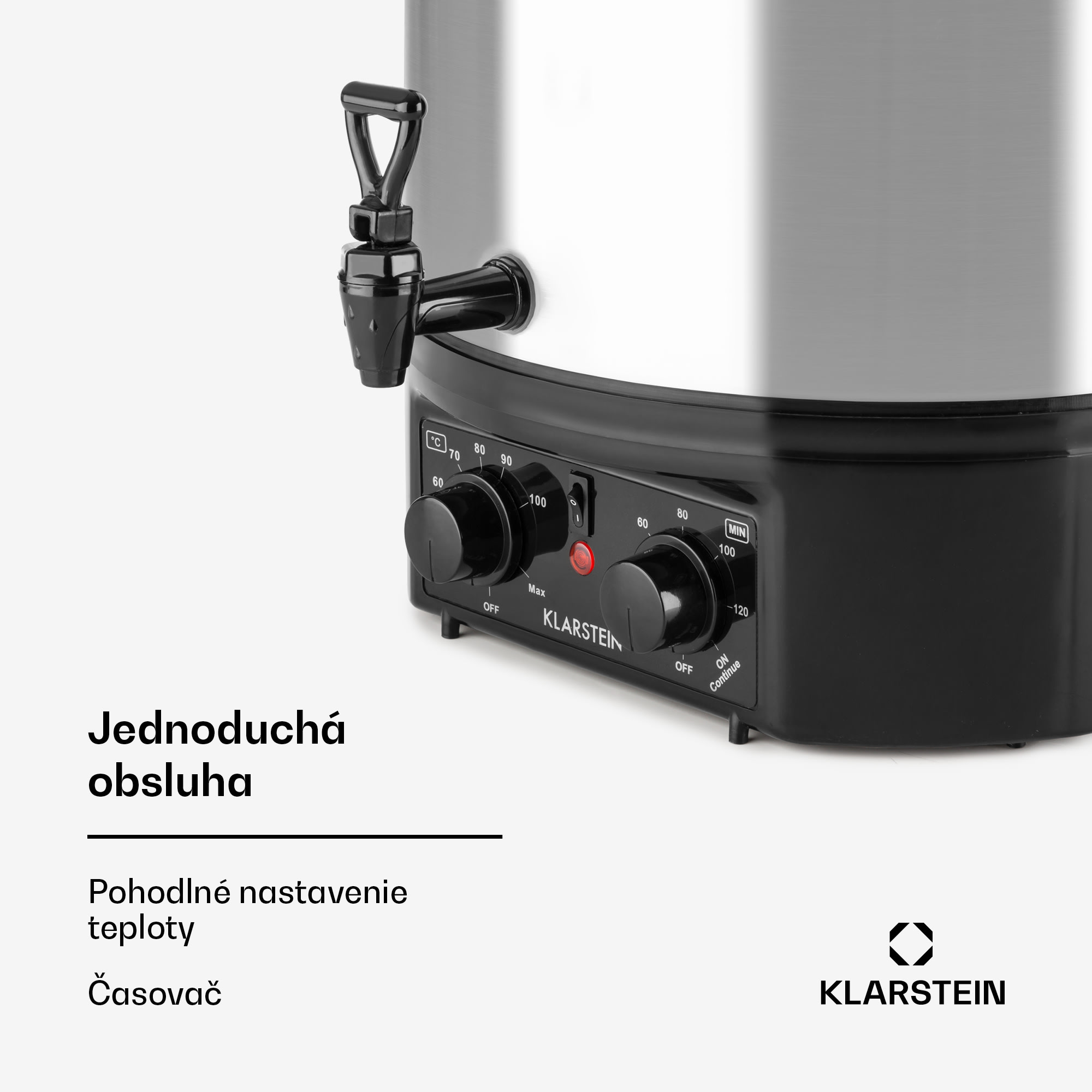 Klarstein Biggie Small, zavárací hrniec, 16 l, 2000 W, nehrdzavejúca oceľ – Obrázok 3