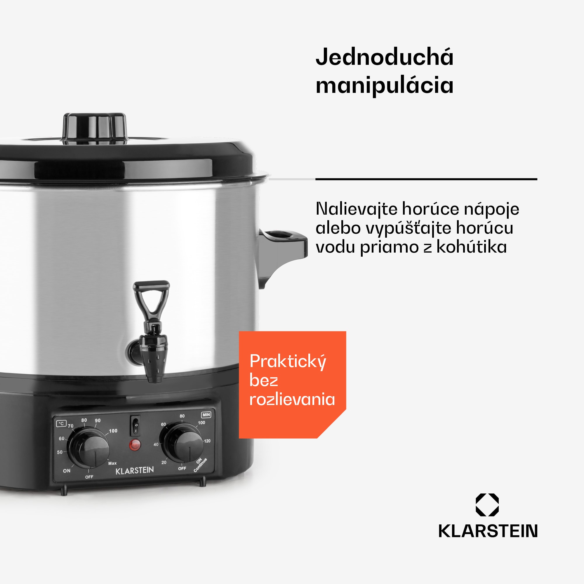 Klarstein Biggie Small, zavárací hrniec, 16 l, 2000 W, nehrdzavejúca oceľ – Obrázok 5