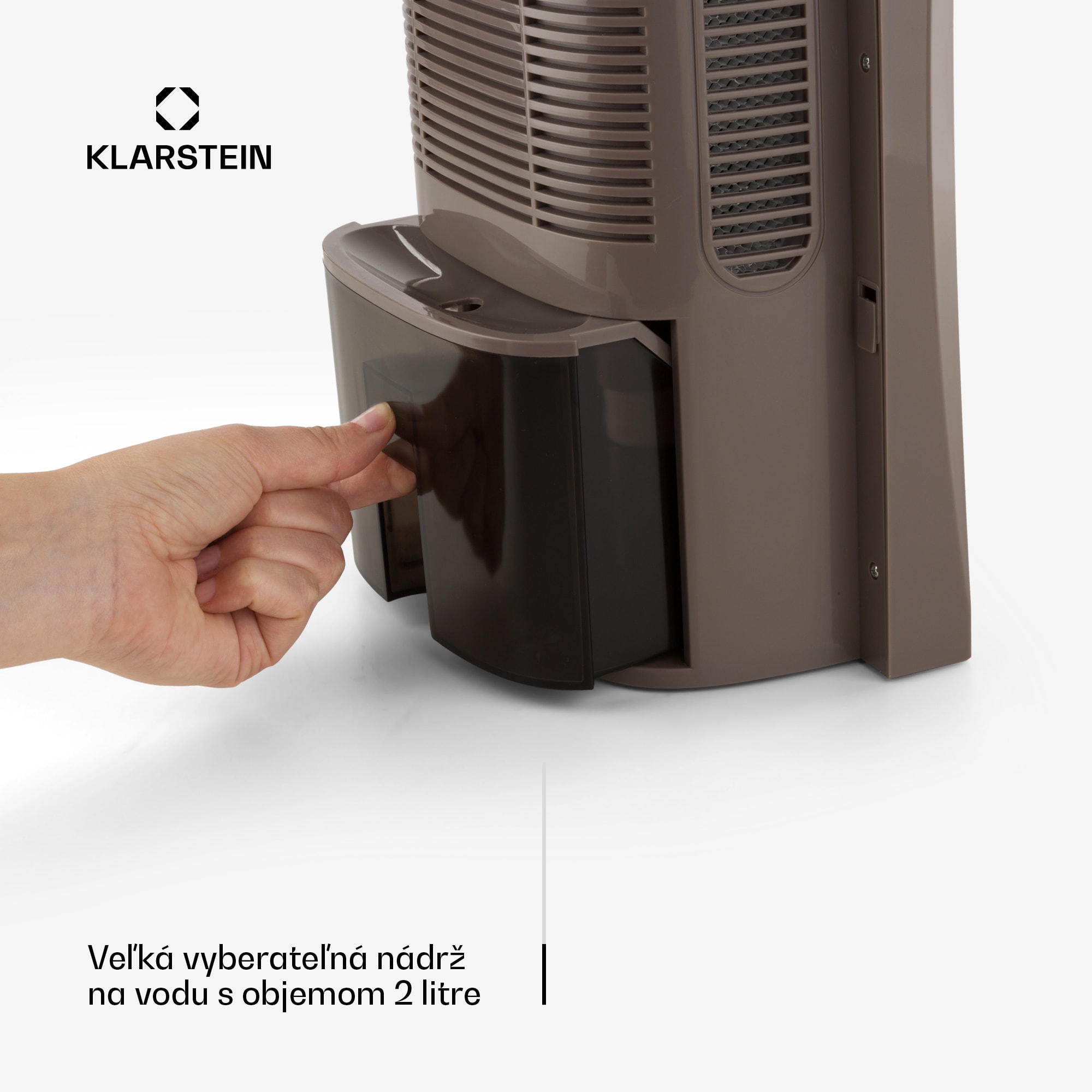 Klarstein Drybest 2000 2G, odvlhčovač vzduchu, ionizátor, 700 ml/d, 70 W, hnedá – Obrázok 4