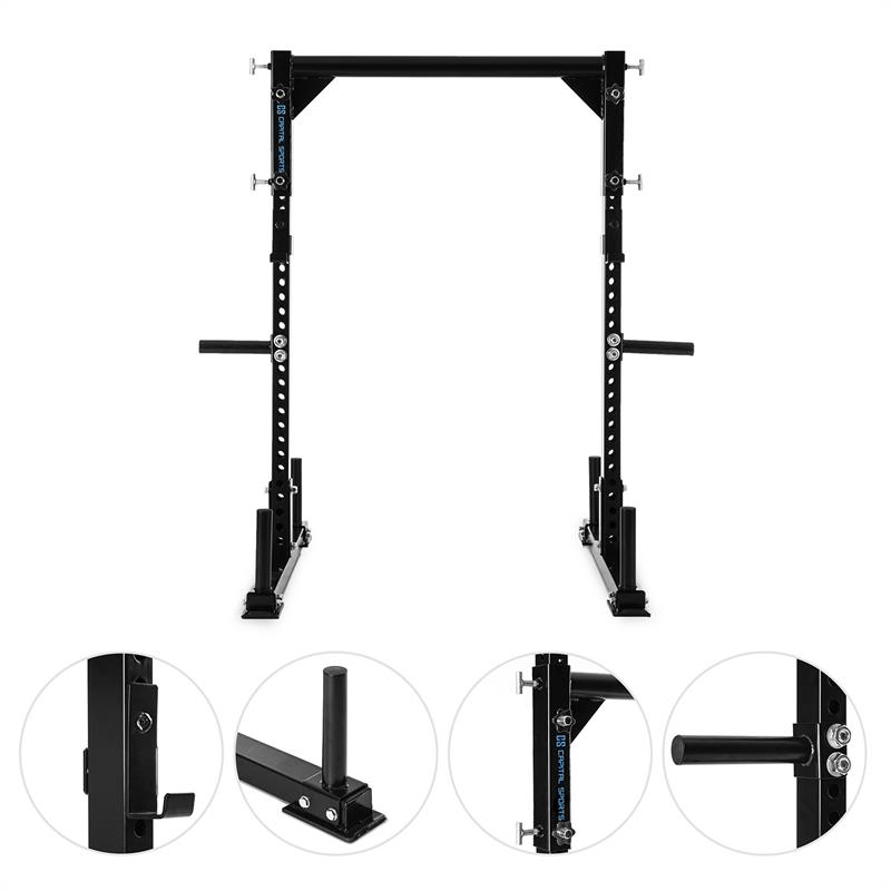 Capital Sports Yoketar Yoke posilňovací stojan, 50 mm tŕne na kotúče, 2 x J-Cup, oceľ, čierna – Obrázok 3