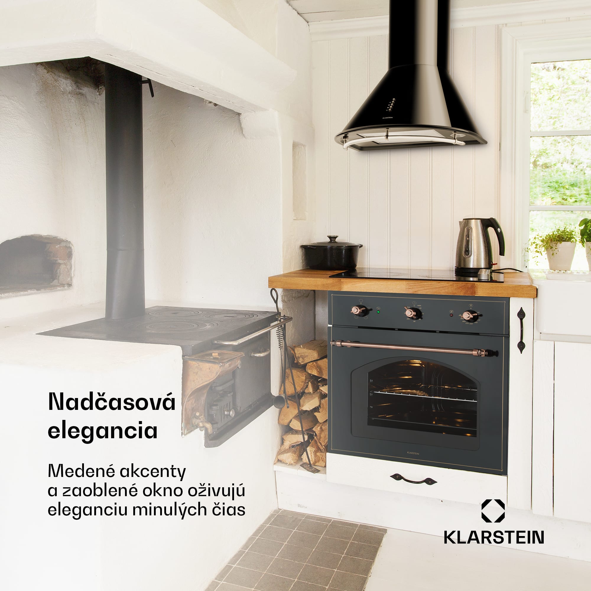 Klarstein Vilhelmine, vstavaná rúra, 55 l, energet. trieda A, čierna