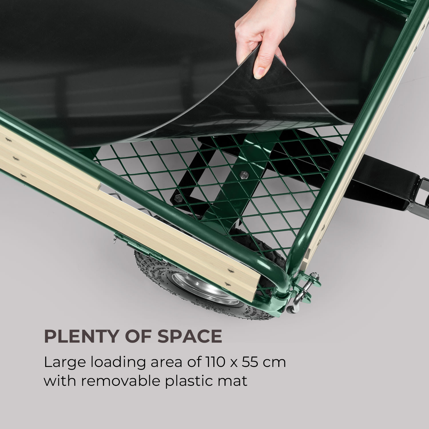 Waldbeck Ventura, ručný vozík, maximálna záťaž 300 kg, oceľ – Obrázok 4