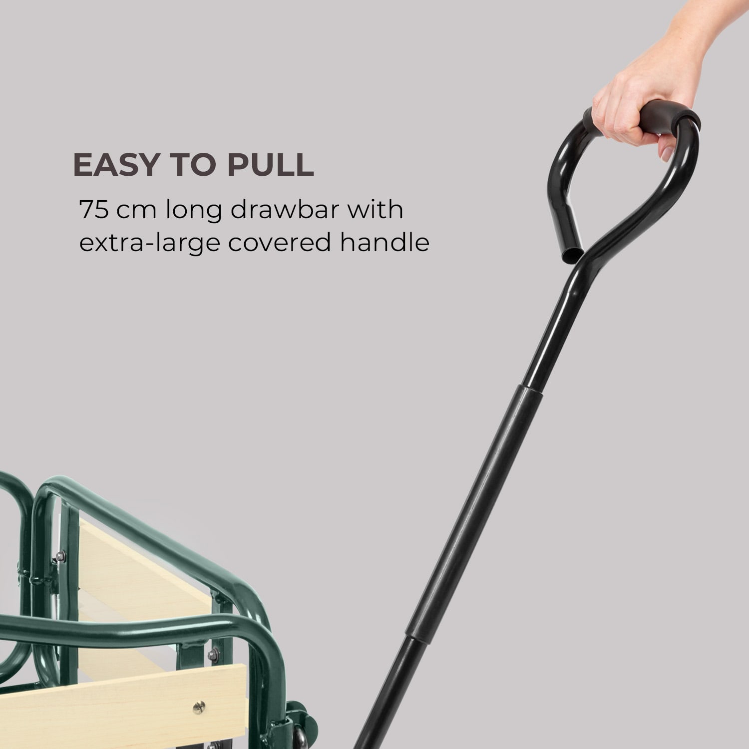 Waldbeck Ventura, ručný vozík, maximálna záťaž 300 kg, oceľ – Obrázok 5