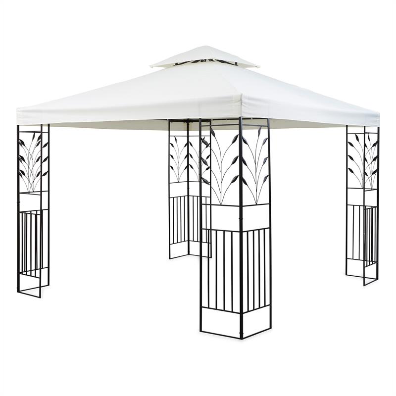 Blumfeldt Odeon Beige, záhradný altánok, 3 x 3 m, oceľ, polyester, svetlobéžový – Obrázok 5