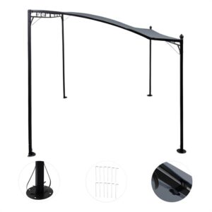 Blumfeldt Allure, pergola, prístrešok, altánok, 300 × 250 cm, polyester, tmavosivá