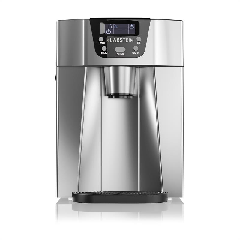 Klarstein Ice Volcano 2 GS, výrobník ľadu, 13 kg/24 h, zariadenie na výrobu ľadu, LED, strieborný – Obrázok 2