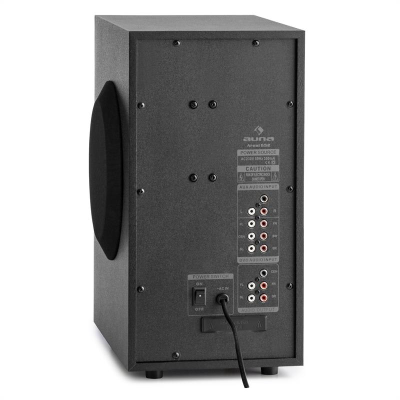 Auna Areal 652 5.1-kanálový surround systém 145W RMS bluetooth USB SD AUX – Obrázok 4