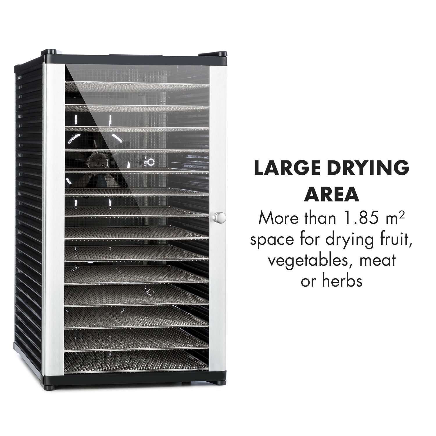 Klarstein Fruit Jerky 14, sušička ovocia, 1000 W, 30-70 °C, 14 poschodí, LCD displej – Obrázok 5