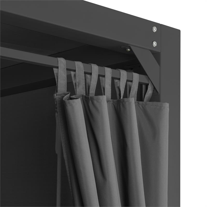 Blumfeldt Eremitage, luxusná záhradná hojdačka, 236 x 180 x 210 cm, tmavosivá/čierna – Obrázok 3