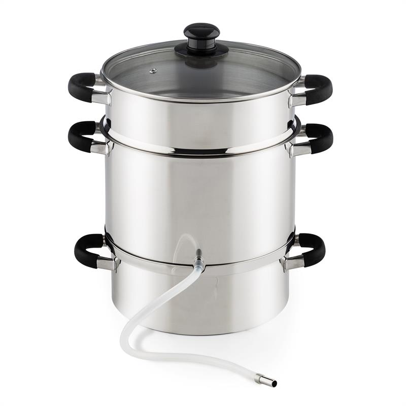 Klarstein Applebee, parný odšťavovač, odšťavovací hrniec, elektrický, 1500 W, Ø 25 cm, 8 l, nehrdzavejúca oceľ