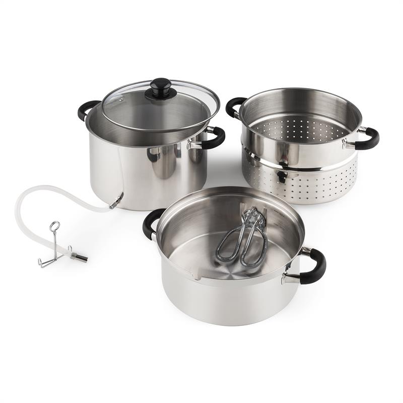 Klarstein Applebee, parný odšťavovač, odšťavovací hrniec, elektrický, 1500 W, Ø 25 cm, 8 l, nehrdzavejúca oceľ – Obrázok 2