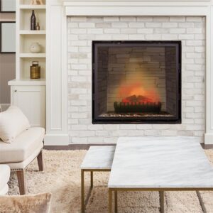 Klarstein Kamini, elektrický krb, krbová vložka, 45 W, G9, čierny