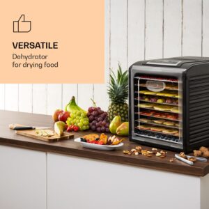 Klarstein Fruit Jerky Plus 9, sušička ovocia, 600-700 W, 35-70 °C, časovač, 9 poschodí